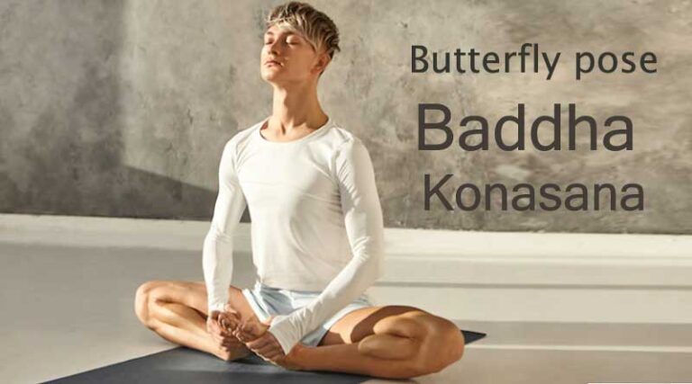 Butterfly pose Baddha Konasana