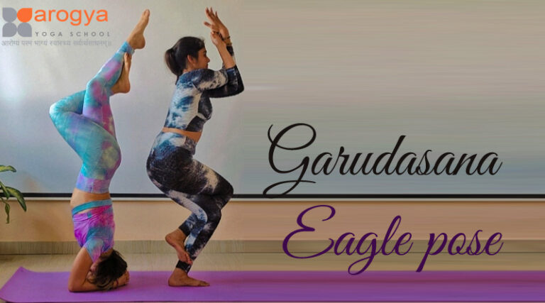 Eagle pose Garudasana