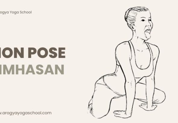 Lion pose Simhasana