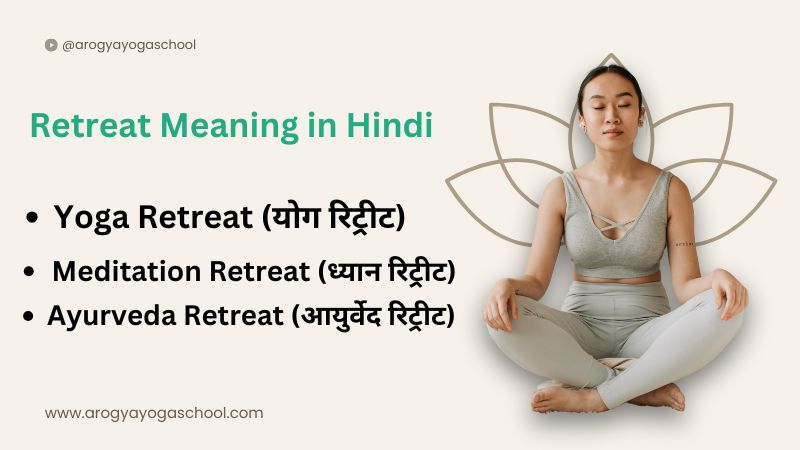 Retreat Meaning in Hindi